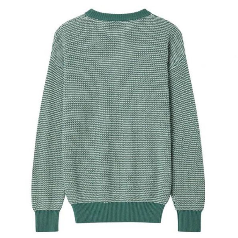 Mannen mix kleur gebreide pullover crewneck lange mouw trui