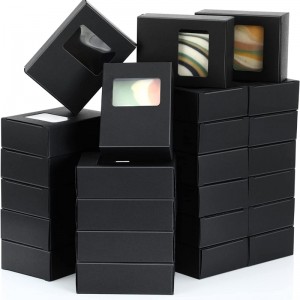 Aangepaste vensterpapierbox met PVC -materiaal