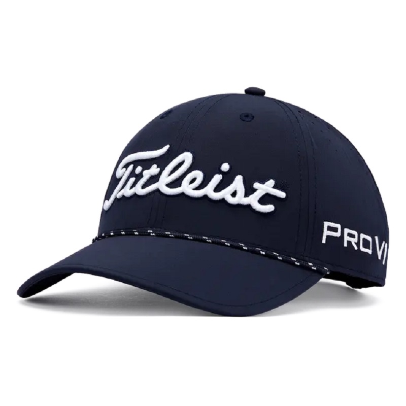 Aangepast 6 paneel Golfkap Strapback Structured Baseball Cap 3D Puff geborduurde logo hoed gebogen Bill Stretch Rope Golf Hat Gorras