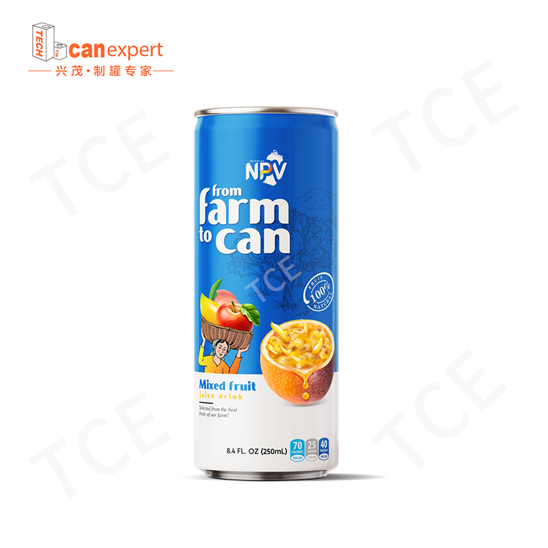 Tce-factory levering hot verkopen fruit drankje blik blikje