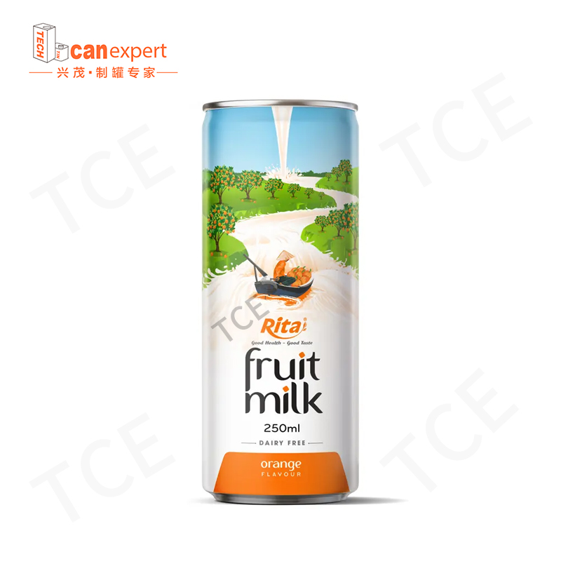 TCE-New Design Milk drank Tin kan 0,25 mm afdichtingsmetalen blikjes
