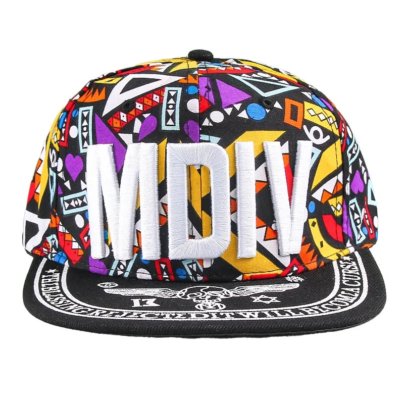 Superbear Hoogwaardige gestructureerde ouder-kindhoed 3D Borduurwerk platte rand Hip Hop Hat aangepast Logo Snapback Sport Hats Cap