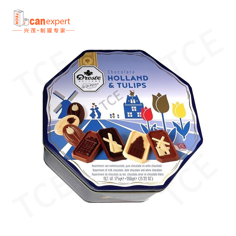 Aangepaste koekjes blikje caned food tin verpakking metalen doos in reliëf koekjesjars