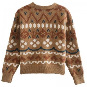 Vrouwen op maat gemaakte plus size gebreide mode Kerstvest