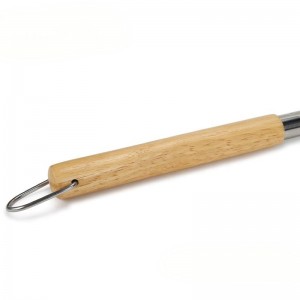 Extra lange 53 inch ronde aluminium pizza draaien peelschop voor bakstenen oven koop houten handvat