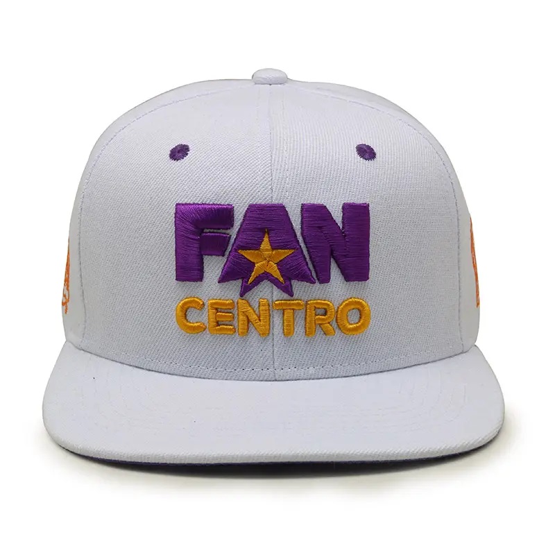 Goedkope groothandel 3D -borduurwerk 5 paneel dop aangepaste snapback cap