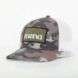 2023 Nieuwe aankomst Kid Size Trucker Hat 6 Paneel Logo met tag patch trucker cap op maat gemaakte vrachtwagenchauffeurs hoeden