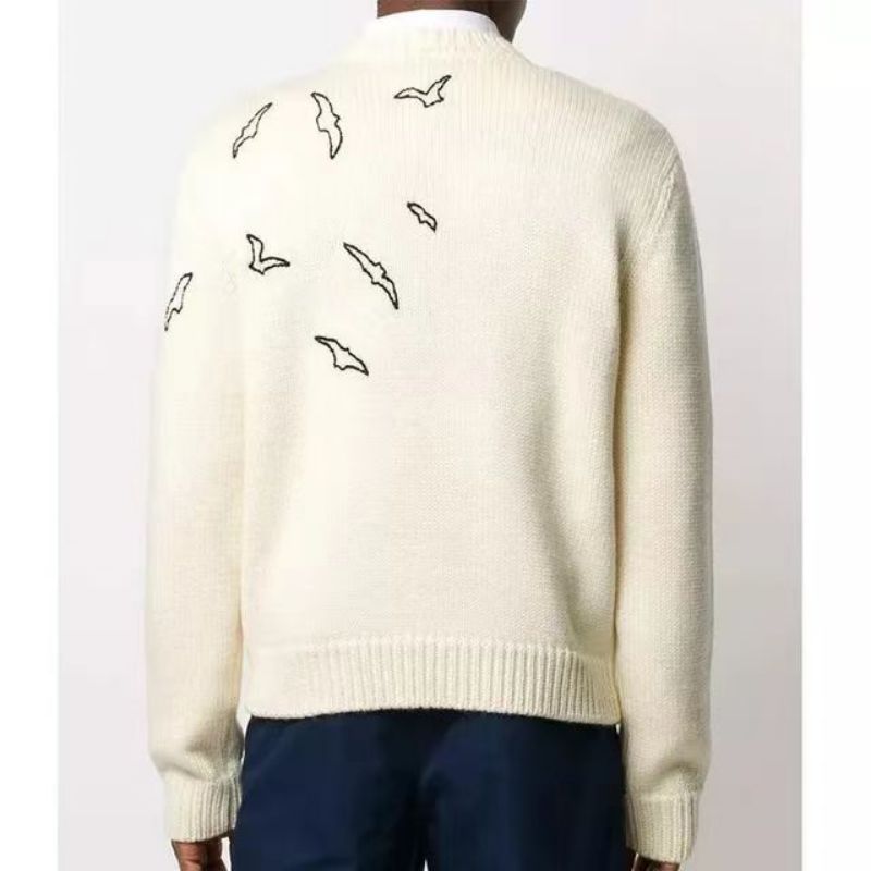 Aangepaste winterproductie Casual gebreide Jacquard -truien voor de mens