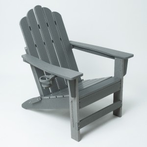 Outdoor meubels hdpe adirondack stoel met grijs