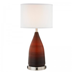 Hotel Resin Table Lamp met Amber Gradient Resin Body en A On/off Rocker Switch, twee handige verkooppunten in hotelkamer