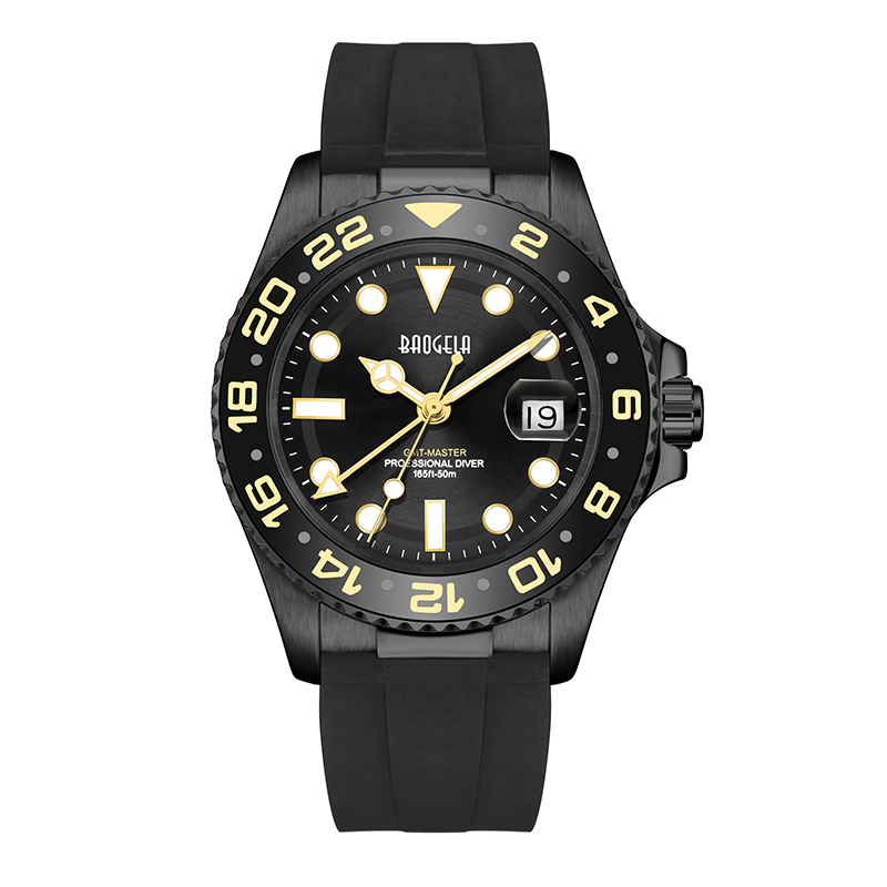 Baogela topmerk 50m waterdichte roségouden horloge mannen kwarts kijken duikmodeparen sport horloge Zwitserse beweging polshorloge 22805