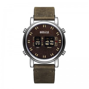 Baogela Fashion Men \\\\\'s Roller Design Business Clock Men Kwarts Kijk Leather waterdichte Casual Sport Heren Watch Relogio Masculino 22703