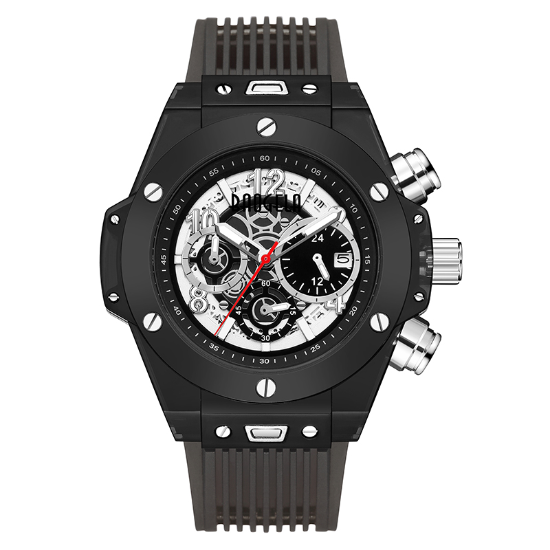 Baogela Brand Volledig transparant horloge luxe heren kijken modesporten militaire reloj creatieve mannen vrouwen chronograaf kwarts horloge 20013