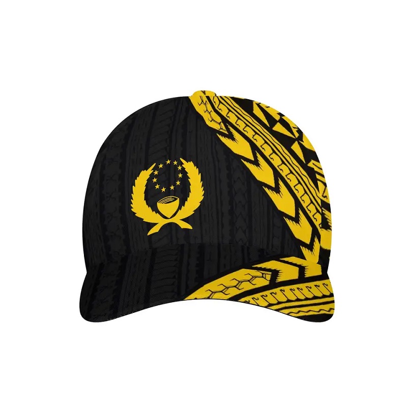 Nieuwe Micronesia pohnpei vlag Gedrukte honkbal cap polynesische tattoo sportkappen gemonteerd verstelbaar ademende unisex buitenhoed