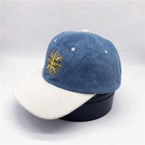corduroy 6 paneel aangepast logo ongestructureerde volwassenen hoeden corduroy dad cap