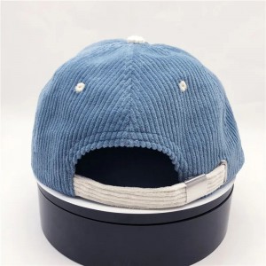 corduroy 6 paneel aangepast logo ongestructureerde volwassenen hoeden corduroy dad cap