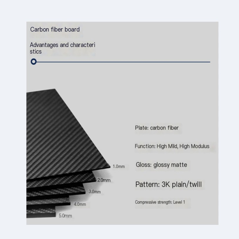 3K hoge sterkte koolstofvezelplaat te koop