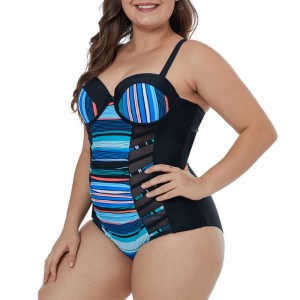 Stripe -stiksels verschijnen dunne zwempakken