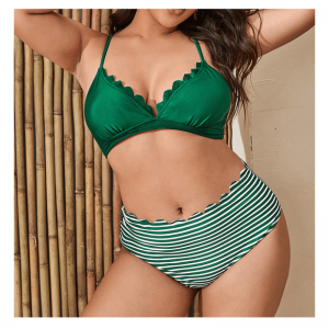 Bikini sexy print schoot twee stukken zwempakken