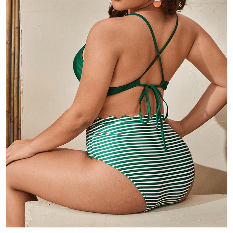 Bikini sexy print schoot twee stukken zwempakken