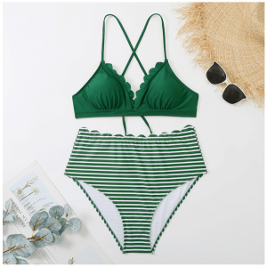 Bikini sexy print schoot twee stukken zwempakken