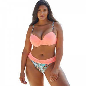 PRINT PLUS SIZE SEXY BIKINI SWOMSAPEN