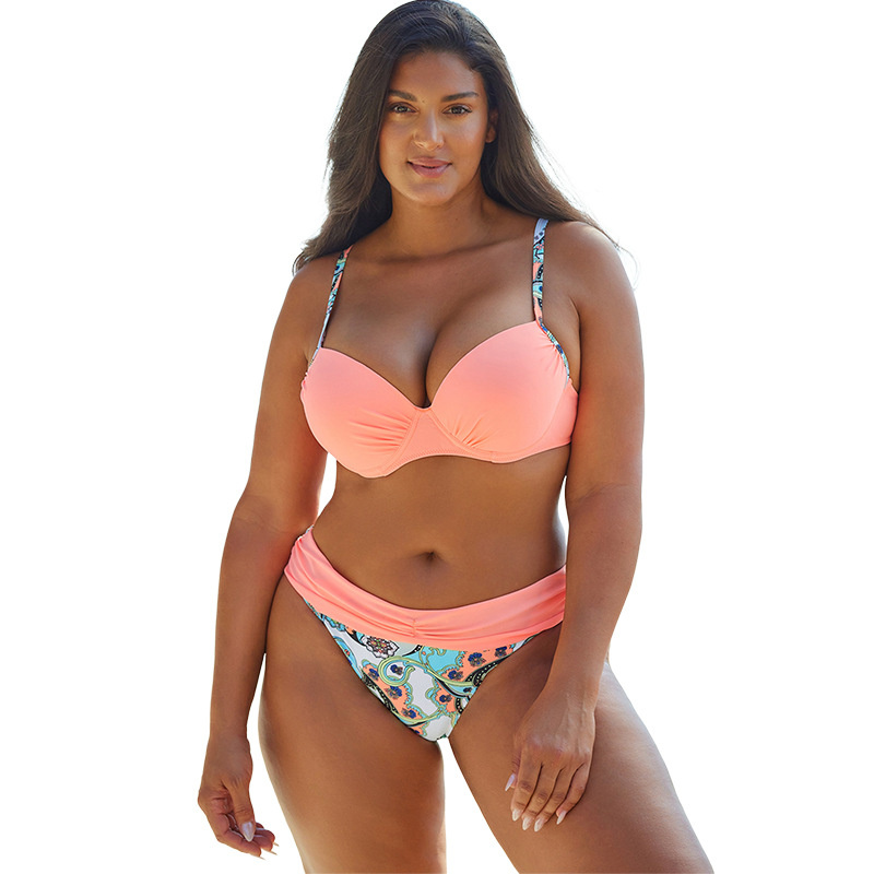 PRINT PLUS SIZE SEXY BIKINI SWOMSAPEN