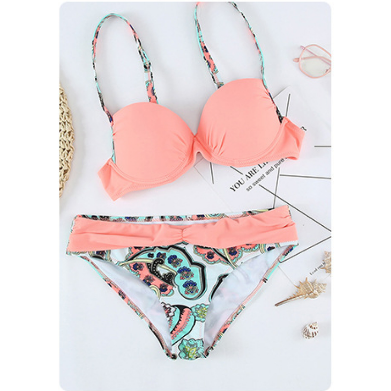 PRINT PLUS SIZE SEXY BIKINI SWOMSAPEN