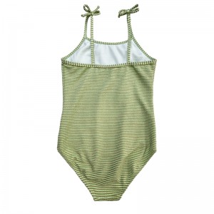 Gouden Silk Bowknot uit ééndelige kinderen zwempakken