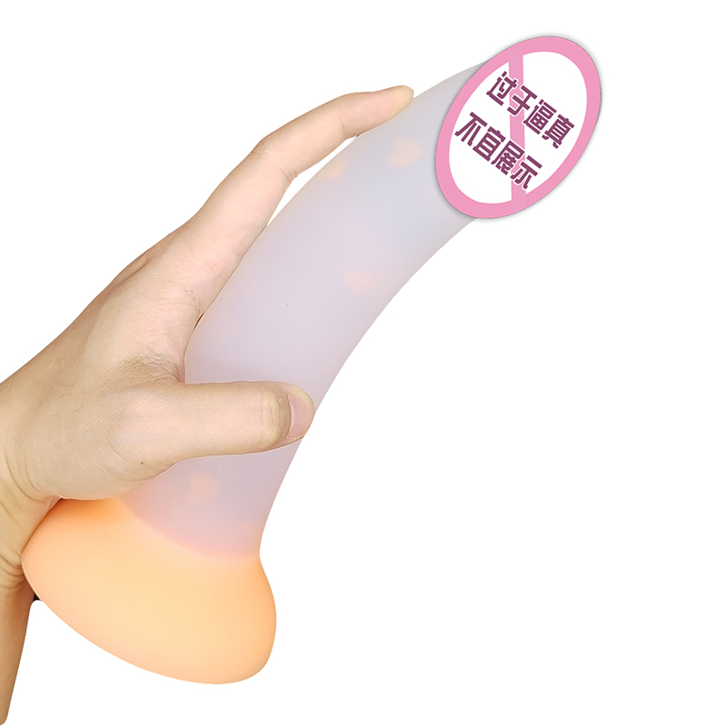 904 Nieuwe lichtgevende dildo anaal seksspeeltjes voor vrouwelijke mannen