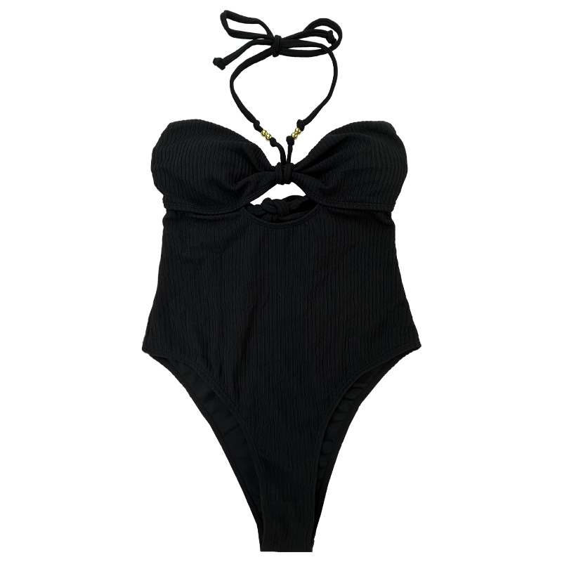 Tube Top Halterneck Hollow Out Swimsuits