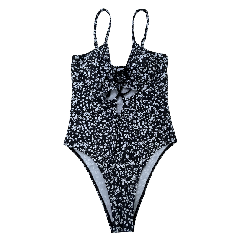 Bloemenprint Sling Hollow Out Swimsuits