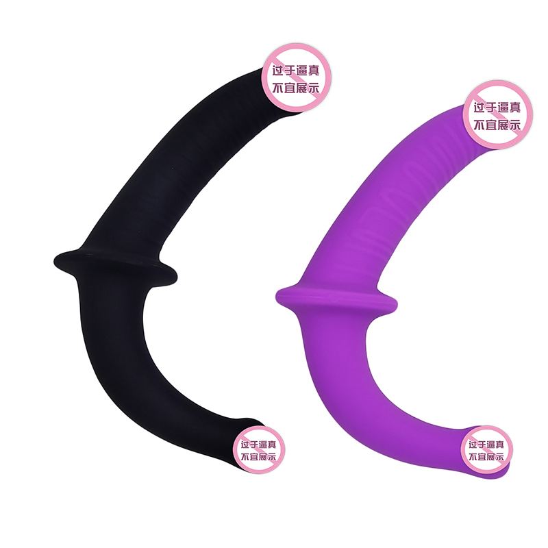 819 Lesbian Dual Head Purple/black volwassen seksspeeltjes dubbele dildo penetratiekop dubbele zijde eindigde dildo voor paren vrouwen homo