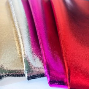 Metallic lederen PU