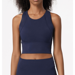 Vaste kleur schokbestendige steek yoga vest