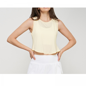 Split fijnnet onek yoga vest