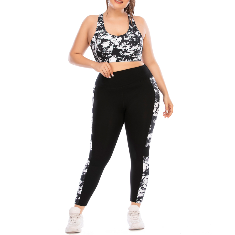 Pocket Tie-Dye U-Shape Yoga Set