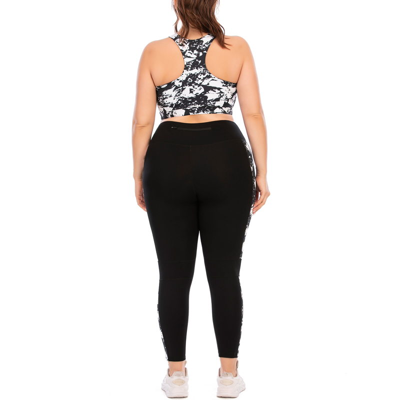 Pocket Tie-Dye U-Shape Yoga Set