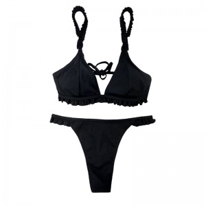 Flounce-riem twee-stuks zwempakken