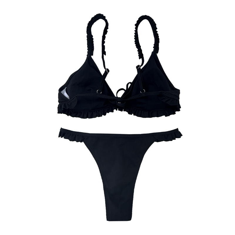 Flounce-riem twee-stuks zwempakken
