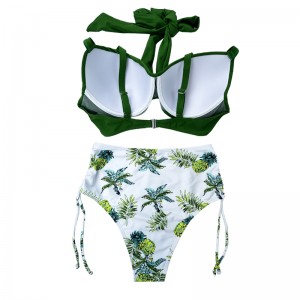 Plus size bloemenprint Drawing Swimsuits