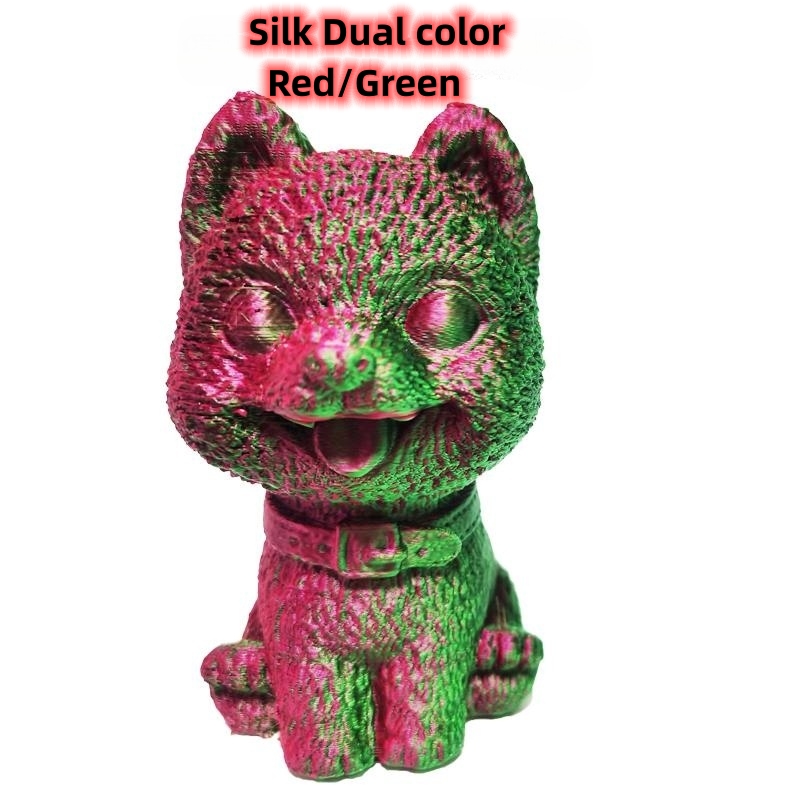 PLA Filament Silk Dual Color Filament, 1,75 mm 3D -gloeidraad, 3D -printerfilament