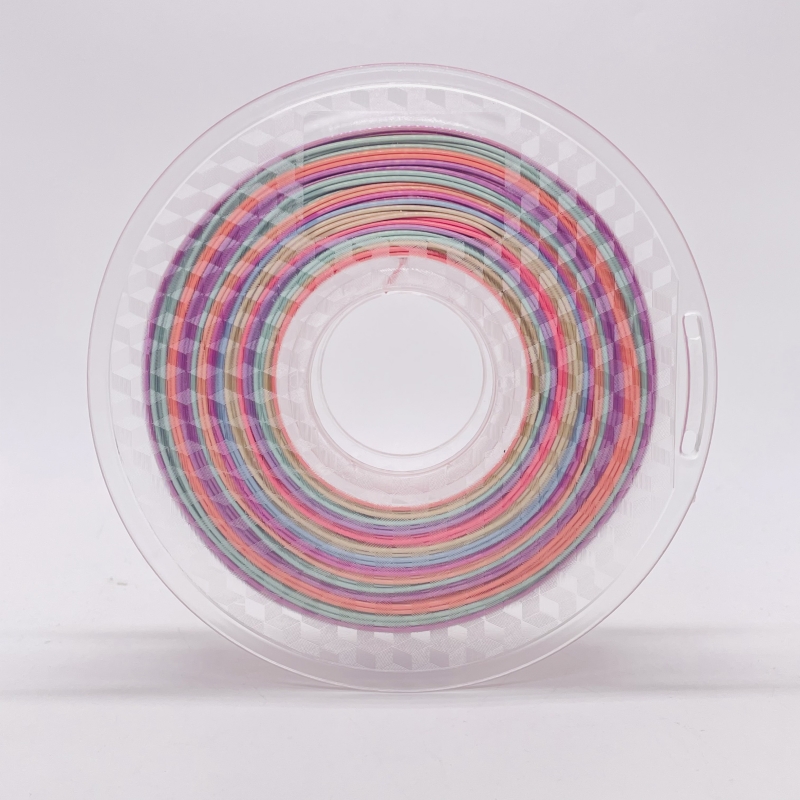 Silk Rainbow Multicolour PLA Filament Pastel Color1.75mm 3D -printer PLA Filament