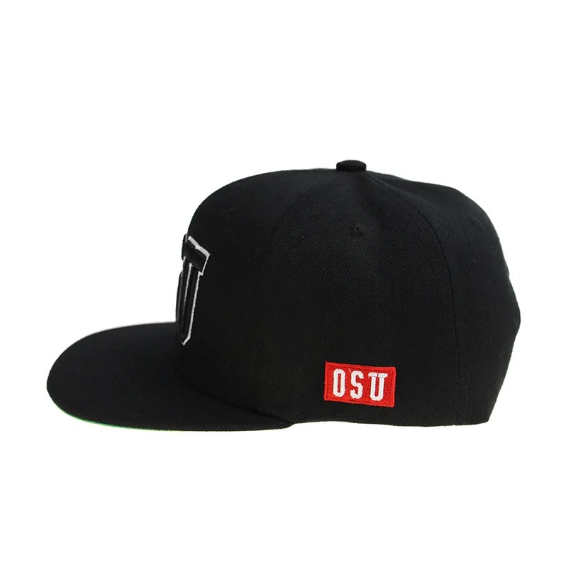Hoge kwaliteit hiphop platte rand blanco kleur mannen snapback cap en hoed op maat 3D -borduurwerk je eigen ontwerplogo hoed