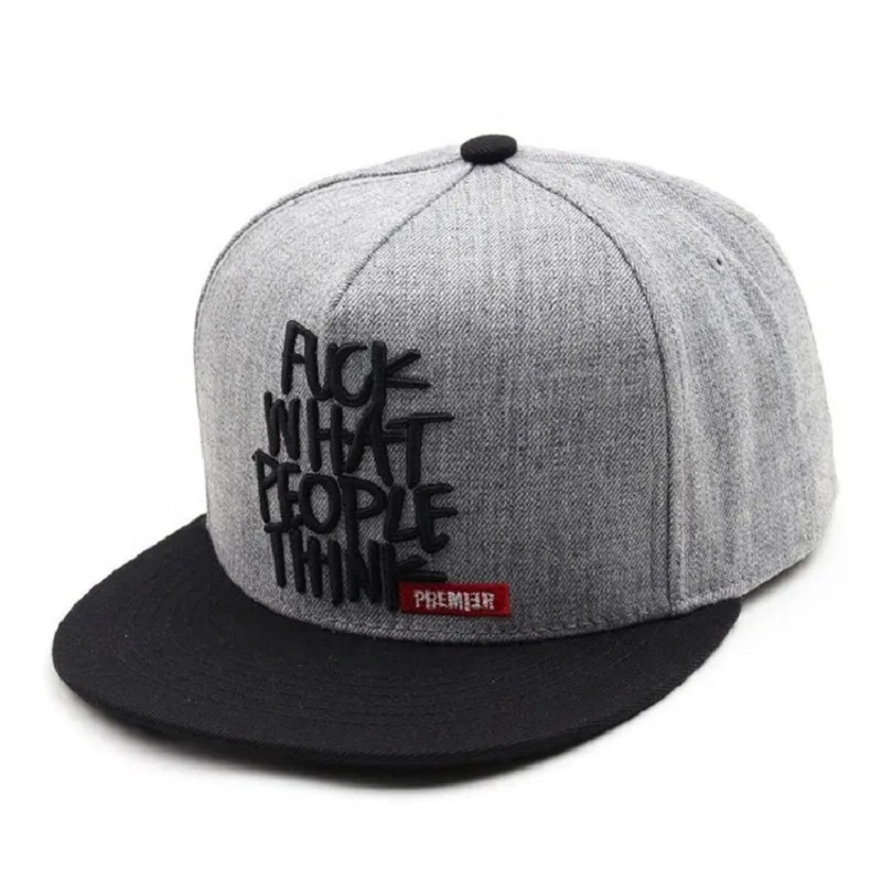 Aangepaste ontwerp gewoon snapback caps/hats blanksnapback honkbal caps