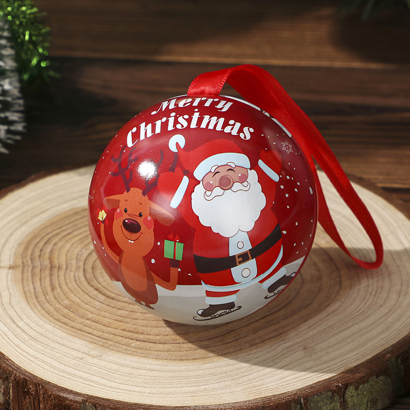 Tinplate Christmas Ball Christmas Candy Box Cadeaubist