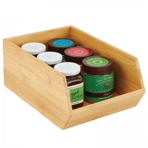 Bamboo -opbergdoos stapelbaar