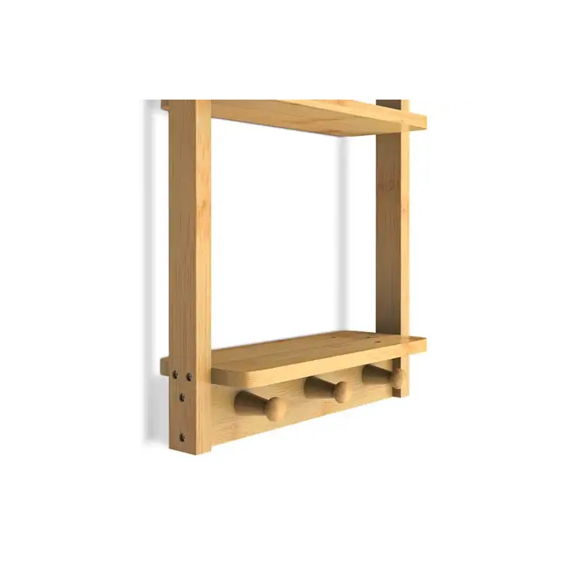 Aangepast ontwerp bamboe badkameropslagplank