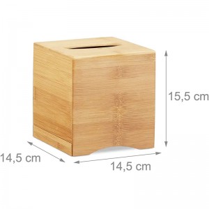 Bamboo Cosmetic Tissue Dispenser