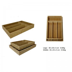 Bamboe -bestek organisator